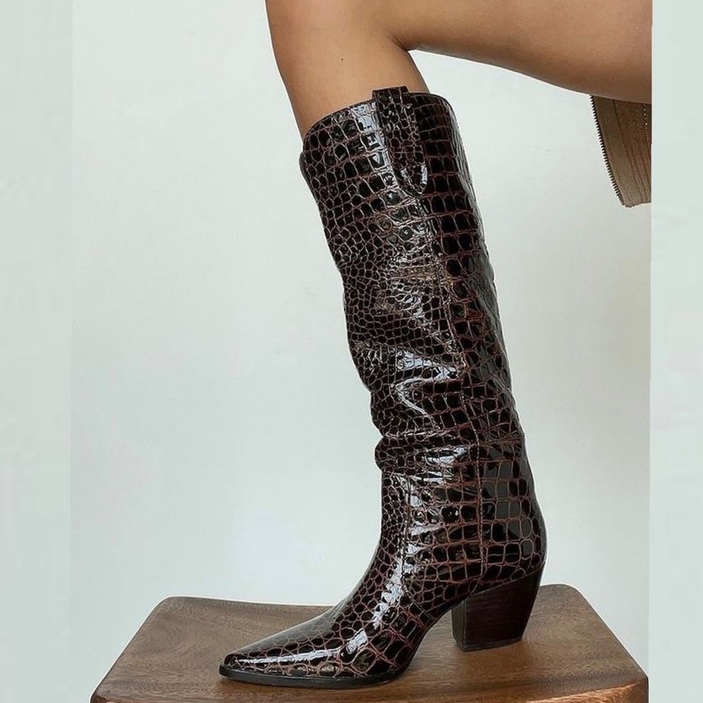 Stella Chocolate Brown Western Boot